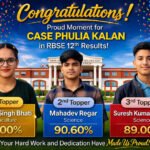 CASE Phulia Kalan 12th Toppers: Sakshi, Mahadev, and Suresh Shine in RBSE Results
